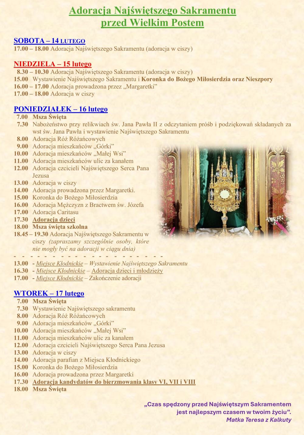 Adoracja Najświętszego Sakramentu 2026a